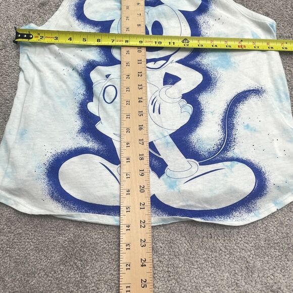 Disney Mickey Mouse Graphic Tank Top Juniors XXL Large Blue Tie-Dye Sleeveless - Picture 6 of 8